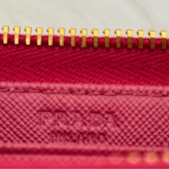 PRADA Milano Saffiano Leather Zippy Long Wallet - Picture 9 of 12